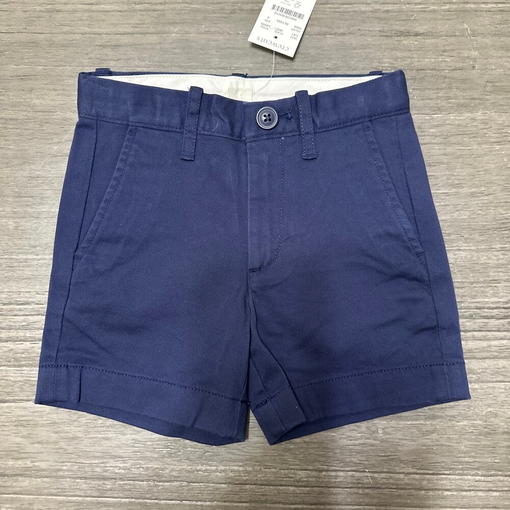 Crewcuts Stanton Chino Short Size 2 Toddler Navy Blue Kids J Crew Adjustable